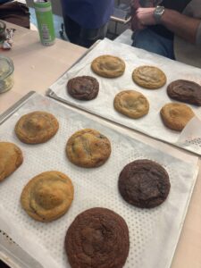 Cookies frisch aus dem Ofen